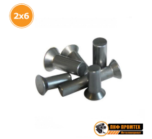 Заклепка стальная потайная головка 2x6 ГОСТ 10300-80