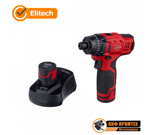 ELITECH Аккумуляторный ударный шуруповерт (винтовёрт) ВА 10.8УЛК2